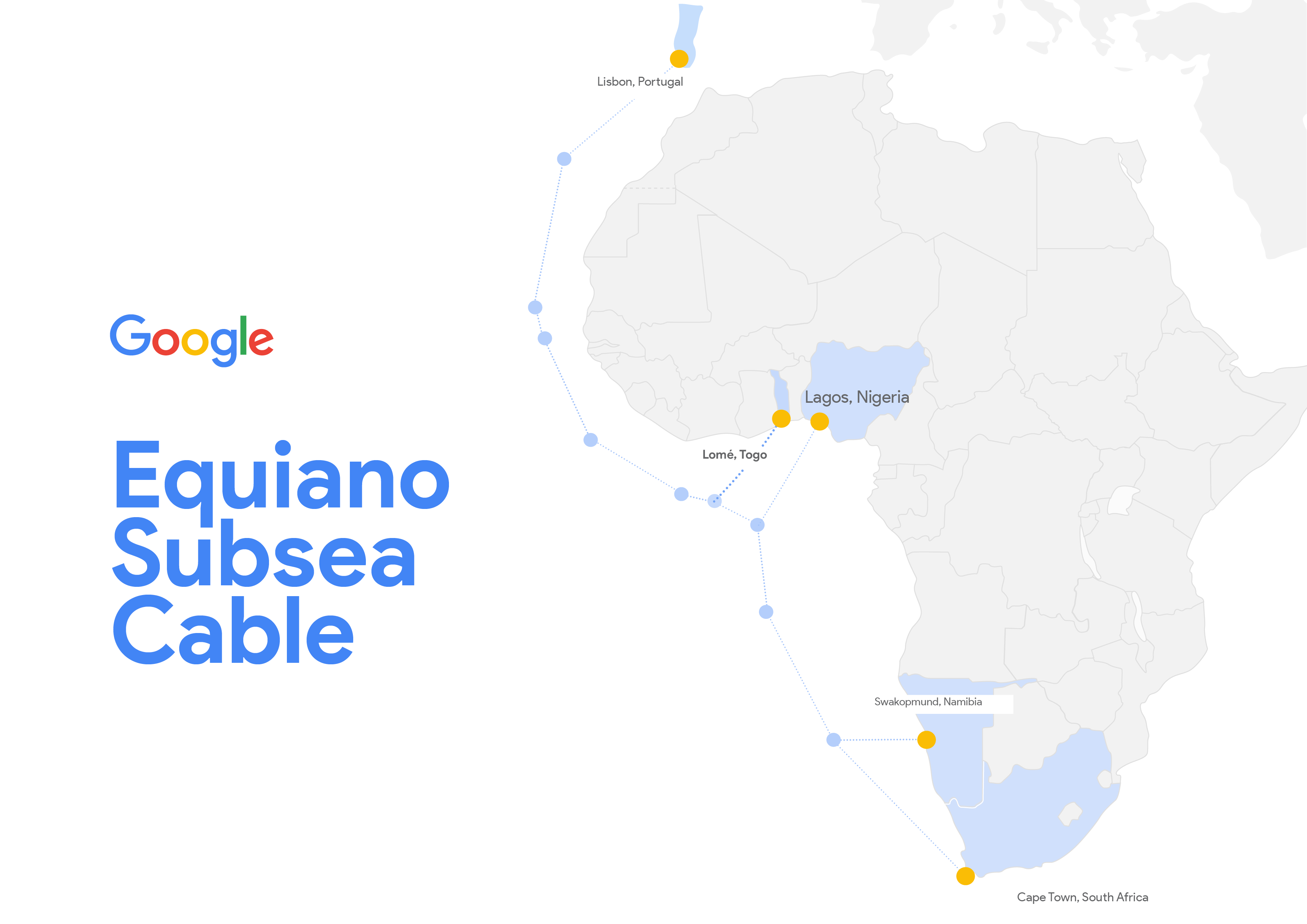 With a design capacity roughly 20 times larger than any other cable currently serving the region, the Equiano subsea internet cable will have a direct impact on connectivity, resulting in faster internet speeds, reduced internet prices and improved user experience in Nigeria.