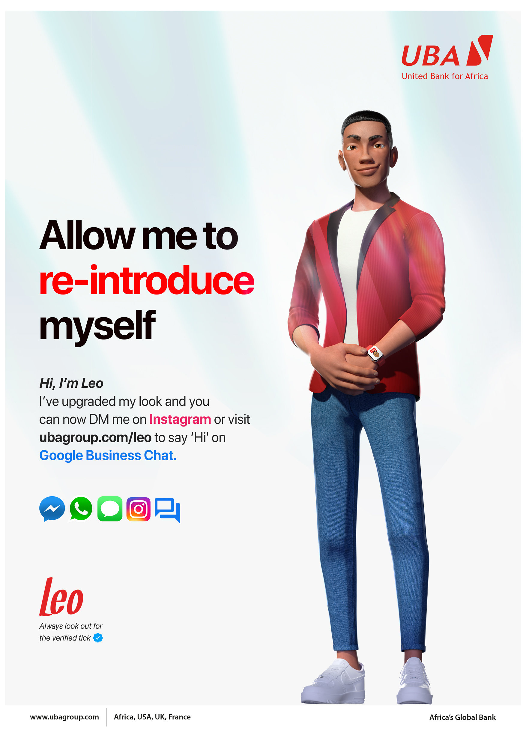 UBA Extends Leo Service to Google Business Chat and Instagram