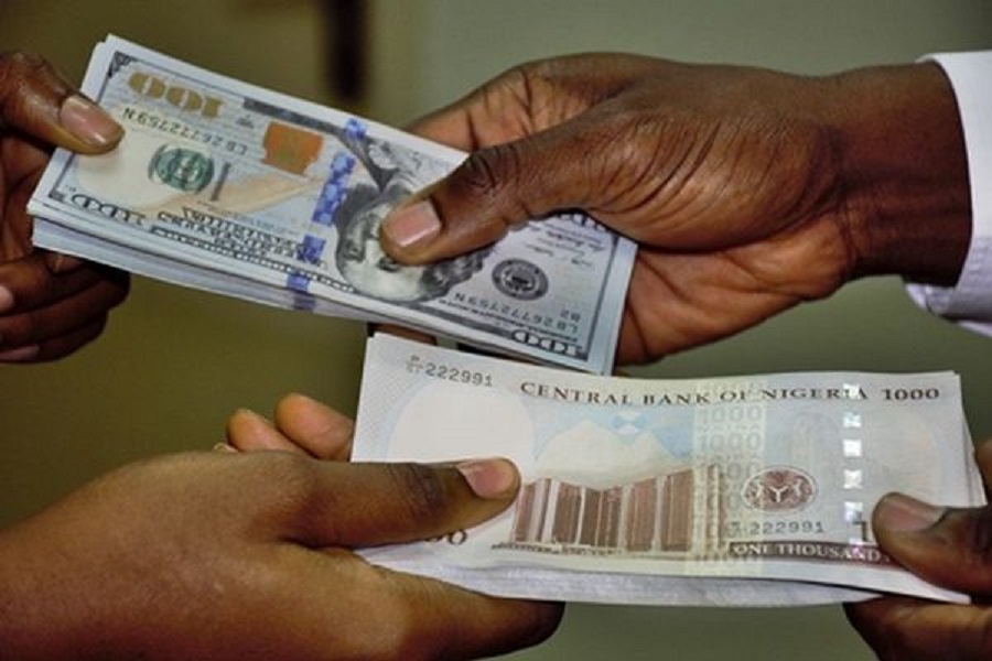 Naira to Dollar rate Falls 13.78% in 1 Day