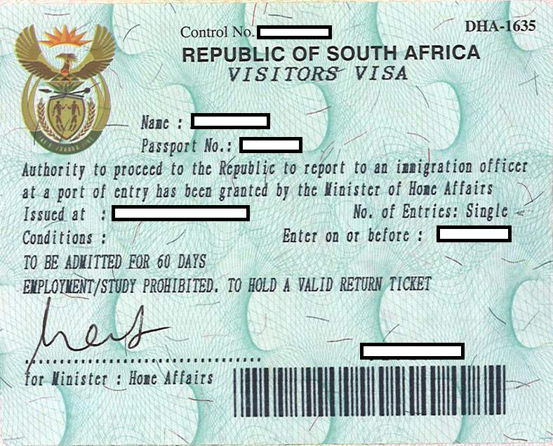 South African Government has granted Nigerian business people 10 years’ visas.