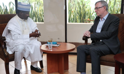 Dr. Bashir Gwandu, Executive Vice Chairman/CEO, National Agency for Science and Engineering Infrastructure (NASENI) and Czech Republic Ambassador to Nigeria, His Excellency Zdeněk Krejčí when the former paid the Ambassador a courtesy visit on Friday 19th August, 2023 in Abuja.