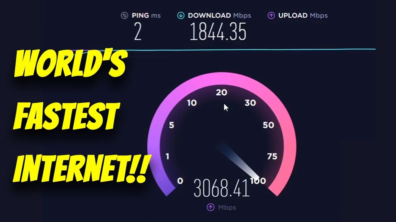 World's Fastest Internet Speeds