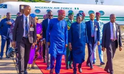 President Tinubu Arrives Lagos for Eid-el-Fitr