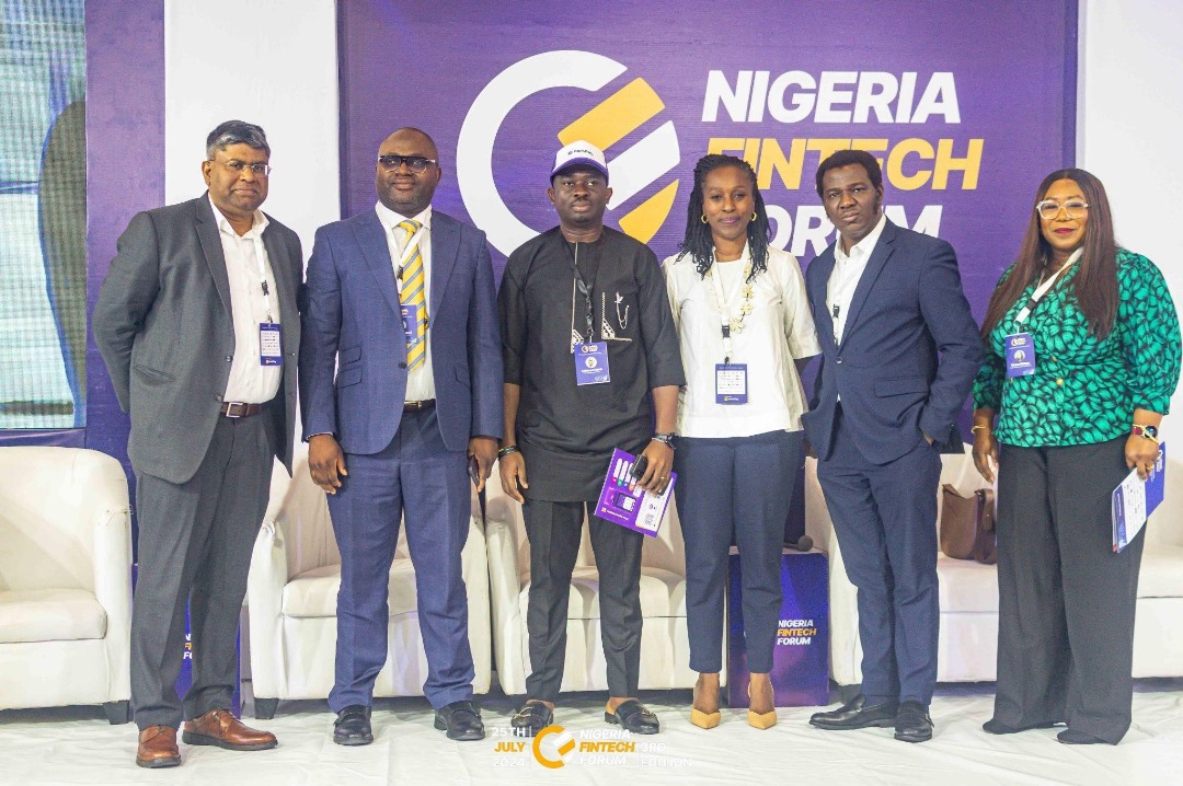 [L-R] Venkatesh Ratham, Group CIO, Access Bank; Adewale AlamiChief Technology Officer, First Bank; Chibuzor Melah, Head Partnership, PalmPay Nigeria; Yinka Edu, Partner, Banking & Finance Team, UUBO; Olutoyin Ogunmola, Head, Data & Analytics, Stanbic IBTC; and Ifeoma Abidoye, Fintech Practitioner, Hazel & Hooreb Consultant; at the recently concluded Nigeria Fintech Forum in Lagos