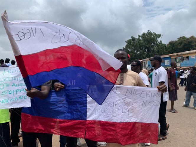 Protest in Nigeria and the Russian Flag Dimension