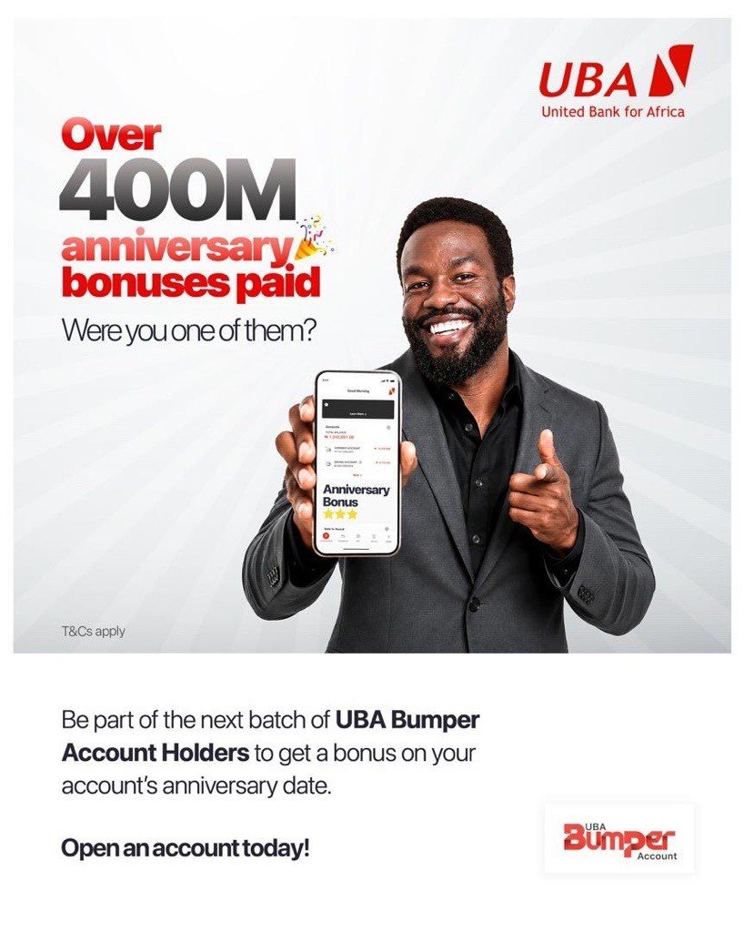 UBA Bumper Account Anniversary Bonus