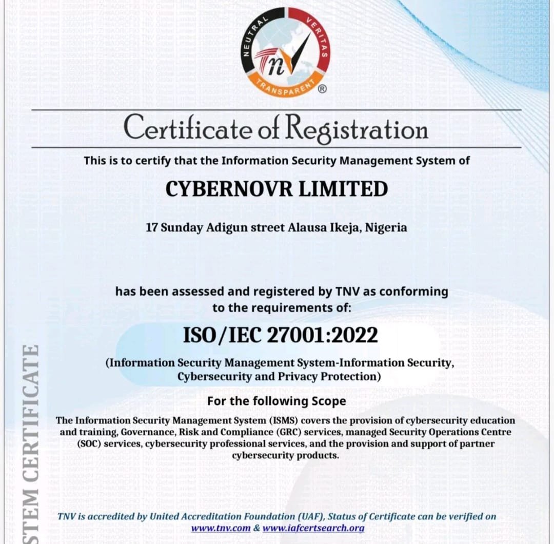 Cybernovr, Global Information Security Certification